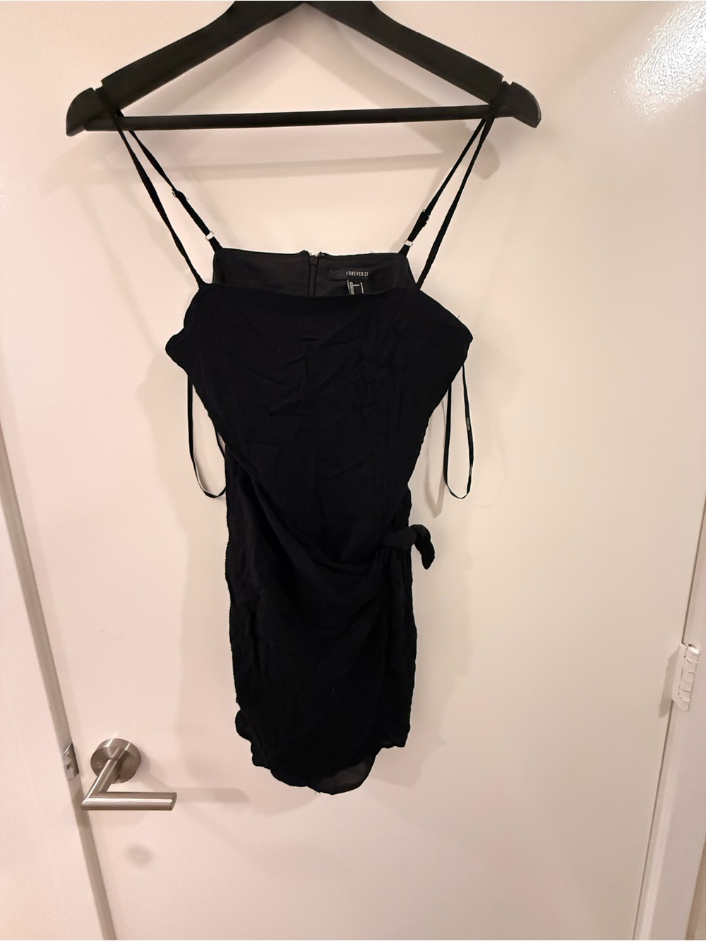 Forever 21 Black  Tie-Side Mini Dress